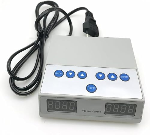 JeeKoudy Lab Dental Carving Pencils, Electric Waxer Carving Knife Machine, Ultrathin Digital Electric Lab Equipment Wax Carver Wax Carving Tool With 6 Carver Tips, 50℃~200℃ Temperature Adjustment