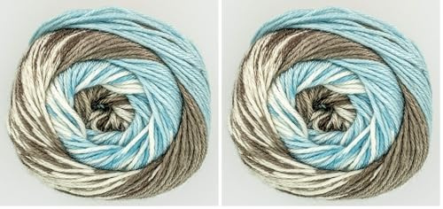 King Cole Fjord DK - Fair Isle Effect Knitting Yarn (4555 Etne) (Pack of 2)
