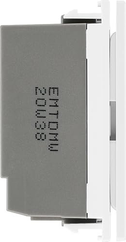 BG EMTDMW Master Touch LED Dimmer Trailing Edge Euro Module White Insert