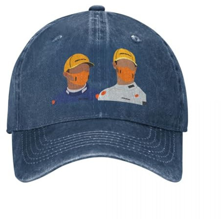 DTDSWNCD Beeindruckende Daniel Ricciardo & Lando Norris Baseballkappe Wanderhut Custom Cap Caps für Männer Damen cool