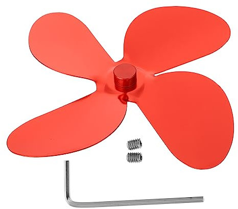 GETAJGHSD 1satz Professioneller Wärmebetriebener Kaminventilator Mit Aluminiumlegierung Flügeln Blättriges Ersatzteil Für Effiziente Luftzirkulation Im Leise Und Langlebig