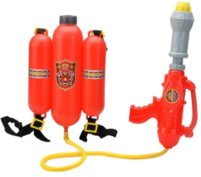 Luwecf Feuerwehr-Wassersprüher, Feuerwehr-Rucksack-Wasserspielzeug, Wassersprüher mit Rucksacktank