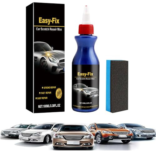 Reparador Arañazos Coche,Quita Arañazos Coche 100ml,Crema Reparadora de Arañazos,Pulimento Coche Arañazos,Car Scratch Repair,Repara Arañazos de Coche,Adecuado para Varias Superficies de Automóviles