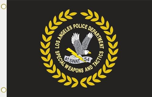 U24 Flagge Fahne LAPD Los Angeles Police Department SWAT Hissflagge 90 x 150 cm