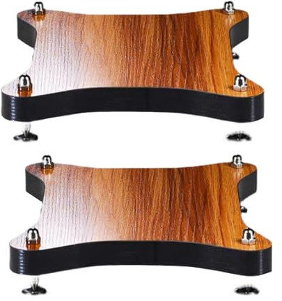 HYDTGZ Universal Speaker Stands 15.7×17.7×1.8 in Audio Amplifier Stand Desktop Subwoofer Audio Isolation Platform Floor Speaker Mounts for Home Theater,D2