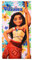 CARTOON Disney Vaiana Strandtuch aus Polyester-Mikrofaser für Kinder, 240 g/m², Größe 70 x 140 cm