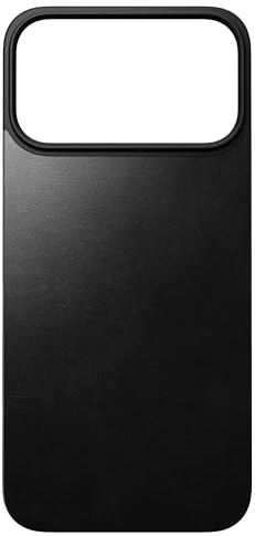 NOMAD Magnetic Leather Backcover MagSafe | für iPhone 17 Pro Max | Backcover aus hochwertigem Echtleder | MagSafe kompatibel | Black Horween