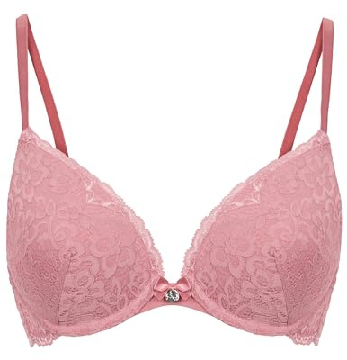 HUNKEMÖLLER Vorgeformter Push-up-Bügel-BH Marine - Lilas - 80B