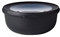 Mepal - Multi Bowl Cirqula Redondo - Recipientes para Alimentos con Tapa - Adecuado como Fiambrera Hermética para Frigorífico, Microondas y Congelador - Tapers para Comida - 750 ml - Nordic Black