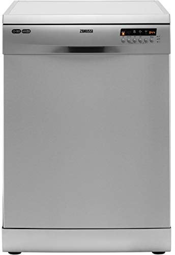 Zanussi ZDF26004XA Freestanding Dishwasher with Airdry Technology, 13 place settings, 5 Programmes, 60 cm, Quick Wash, Foldable Cup Shelves, Stainless Steel [Energy Class F]