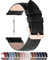 Fullmosa 14mm Bracelet de Montre en Cuir véritable,Cross Montre Bracelet Homme Femme à Dégagement Rapide,14mm Noir+Boucle en Or Rose
