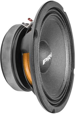 PRV AUDIO 6.5 Inch Speakers Midbass 6MB200-4 v2 200 Watts 4 Ohm 1.5 in Voice Coil, Car Audio Door Loudspeaker (Single)