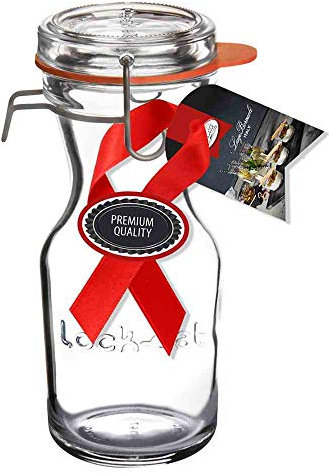 EINKOCHWELT 220-500LEK6EW01 Carafe Lock-EAT 0,5L mit Glasdeckel, klar