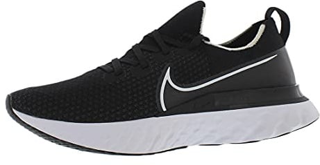 Nike Herren React Infinity Run Flyknit Laufschuh, Negro/Plata Metalizado/Gris Oscuro