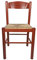 Sedia Pisa, In Legno Massello, Seduta in Paglia, Varie Colorazioni Disponibili (Ciliegio)