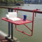 WENJUN Wandmontage Balkon Hängetisch Im Freien Faltbare Und Adjustable Gartentisch Als Esstisch Beistelltisch Oder Bar? (Color : Pink, Size : 60 * 40cm)