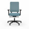 Viasit Drumback Creation, nachhaltiger & ergonomischer Bürostuhl für Zuhause Homeoffice und Büro, Polsterrücken (blau)