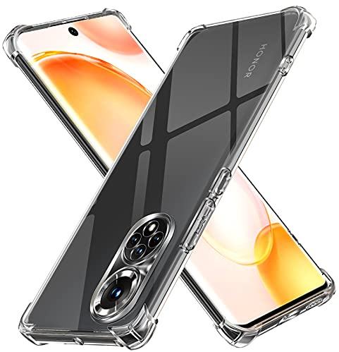 ivoler Funda para Honor 50 / Huawei Nova 9, Carcasa Protectora Antigolpes Transparente con Cojín Esquina Parachoques, Suave TPU Silicona Caso Delgada Anti-Choques Case