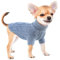 Rollkragen Hundepullover Kleine Hunde, Winter Katzenpullover Kleidung Haustiermantel Welpenpullover, Strickpullover, Zopfmuster, Warm, Weich HazeBlue XL