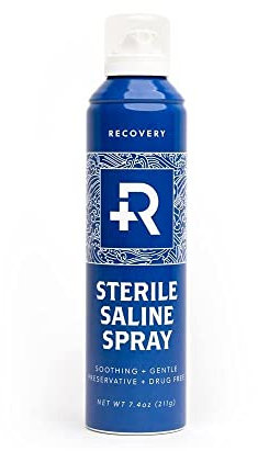 Recovery Piercing Aftercare Purified Saline Spray – All Natural Piercing Cleaner, 209,79 g