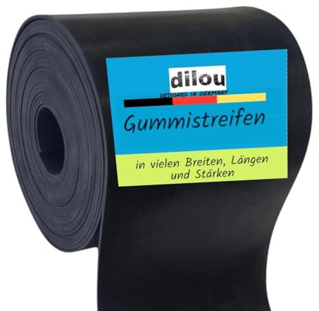 Gummistreifen 100mm breit 3mm dick 1 bis 10m lang Gummimatte Bodenbelag Vollgummi (10.000x100x3mm)