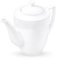 Wilmax - Teiera e caffettiera Royal - In porcellana - Servizio da tè di alta qualità - Lavabile in lavastoviglie - Ideale in set - Confezione regalo - Bianco - 750 ml