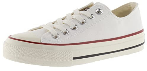 victoria Low-Top Tribu Canvas & Retro-Logo & Glänzender Sohle 1057100 für Damen Blanco 39