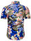 Männer Regular Fit 3D Hemd Stehkragen Herren Aerobic Outfit 80Er,Marine,M