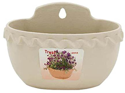 Macetero tubular para exterior | Maceta única con rejilla drenaje para colgar en la pared con diseño punta arcilla para jardín, balcón, coc , hogar