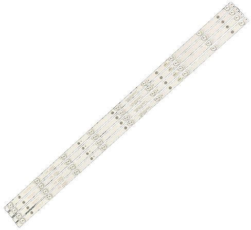 HABITZ 4 Stück 823 mm TV-LED-Hintergrundbeleuchtungsstreifen, kompatibel for Philips 43 Zoll GC43D09-ZC21FG-04 LED43GC 4X9 GC43D09-ZC23FG-01 43PFF5021 43PFF5011 T4312M