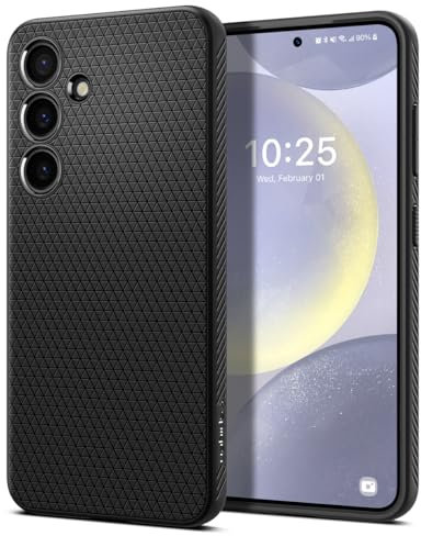 Spigen Liquid Air Hülle Kompatibel mit Samsung Galaxy S24 Plus -Schwarz