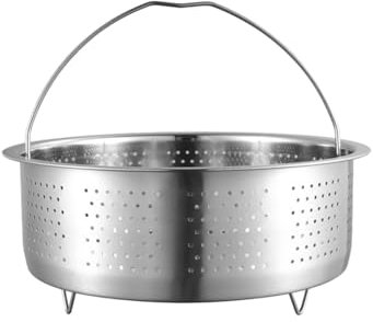Yuqilin Panier Vapeur, Argenté Cuit Vapeur Inox, Réutilisable Casserole Vapeur, Acier Inoxydable Insert Vapeur, pour Chauffer Ramen, Pain, Fromage, Dsoupe, Oeuf, Flocons Avoine
