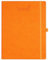 BEZEND 18-Monate Buchkalender 2024 2025 Terminplaner A4 PU-Leder Hardcover Kalender [Orange] Wochenkalender Juli 24-Dez 25 1 Woche 2 Seiten | Planer mit Stifthalter