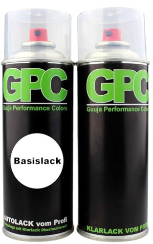 Guuja Bombe aérosol compatible avec RAL 9006 WEISSALUMINIUM vernis transparent en spray pour peinture automobile