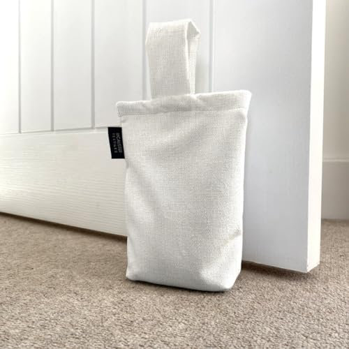 McAlister Textiles Milan Unfilled Fabric Door Stop Bag 21cm x17cm in Natural
