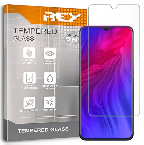 2X Protector Pantalla para OPPO Reno Z, Cristal Vidrio Templado Premium