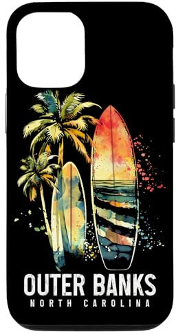 Outer Banks North Carolina Surf Vintage Surfen Surfer Hülle für iPhone 12/12 Pro