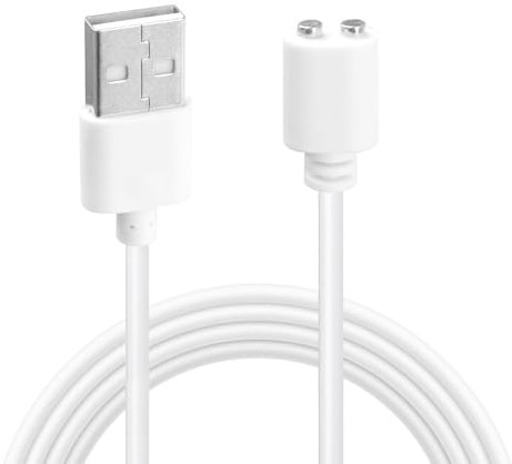 Magnetic USB Charger Cable Replacement Charging Cord Strong Magnet Compatible with Wireless Massager Smart Devices Long-Lasting Safe Charging Solution 7mm Dual Pin 0.8m