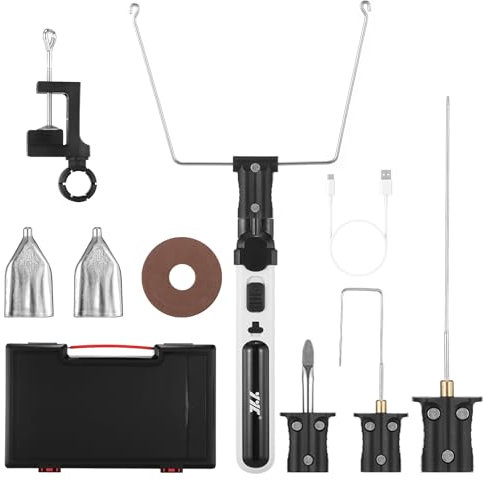 Geevorks Cortador de Espuma de Poliestireno Electrico,Pluma de Corte de Espuma,Cortador de Alambre Caliente,550 ℃ con Luz Led Delantera, 2,0 Ah, 5 Segundos Calentamiento Rápido