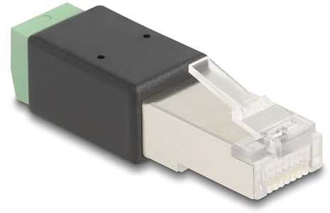 DeLOCK 66604 - RJ45 Stecker zu Terminalblock Adapter 2 Pin
