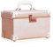 urecity Vanity Case Rigide Femme Beauty Case Mallette Rangement Maquillage Makeup Case de Voyage Boite (13(33 x 22 x 21 cm), Rose Délicat)