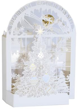 GEHENFRUCHT 3D Weihnachtskarten 3D Weihnachtsgrußkarte mit Umschlag, Geschenkkarte Weihnachten Pop up Weihnachtskarten Geschenk für Weihnachten, Chrismas(3D WeihnachtKarten A)