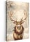 MuchoWow© Weihnachtsdeko Leinwandbild Groß 80x120 cm XXL Dekoration Wohnzimmer Bilder Pictures Weihnachtsgeschenke Decoration Living Room Deko Moderne Bild Geschenke Weihnachten - Rentier - Winter - B