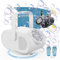 Macchina a Bolle Bianca, 90°/180°/360° Macchina Automatica Ricaricabile Per Bambini, 3 VelocitÃ 22000+ Bolle Al Minuto Per Feste Per Bambini, Compleanno, Scena Di Matrimonio, Campeggio