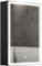 HOMCOM Spiegelschrank Bad, Badezimmerschrank mit LED-Beleuchtung, Anti-Beschlag, Hängeschrank mit 3 Lichtfarben, Memory-Funktion für Badezimmer, Schwarz, 50 x 12,8 x 70 cm