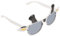 COLLBATH Kuhbrille Schwarz Weiß Karnevalsbrille Lustige Partyglasses Leichtes Material für Tanzparty Geburtstag Selbstauslöser Spaß für Erwachsene