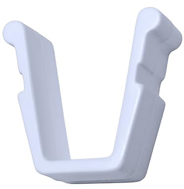 Raum² 10 Gardinenschienen-Endfeststeller für eckige Ausstanzung 10mm x 10mm, Kunststoff Stopper für Vorhangschienen, Weiß - 10, 100, 200 Stück (10 Stück)