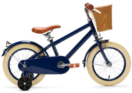 Generation Retro 14 Zoll Blau – Kinderfahrrad mit Korb