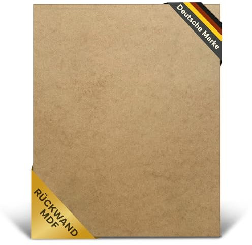 MDF Platten 2mm Zuschnitte mit Aufhänger - Pressspanplatte zum Verkleiden von Schrank Rückwänden & Bilderrahmen - Dünne Holz Platte zum Bauen & Basteln