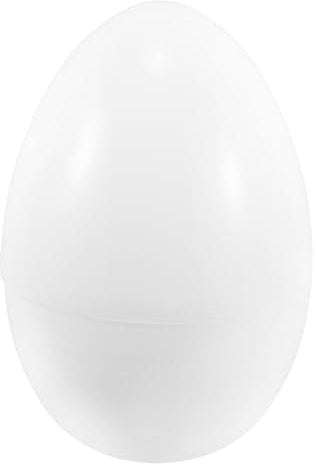Hemobllo Giant Fillable Easter Egg Für DIY Bastelarbeiten Und Süßigkeitenfüllungen Wiederverwendbarer Öffnbarer Kunststoff-Osterei Für Partybedarf Und Verlosungen in Milchigem Weiß